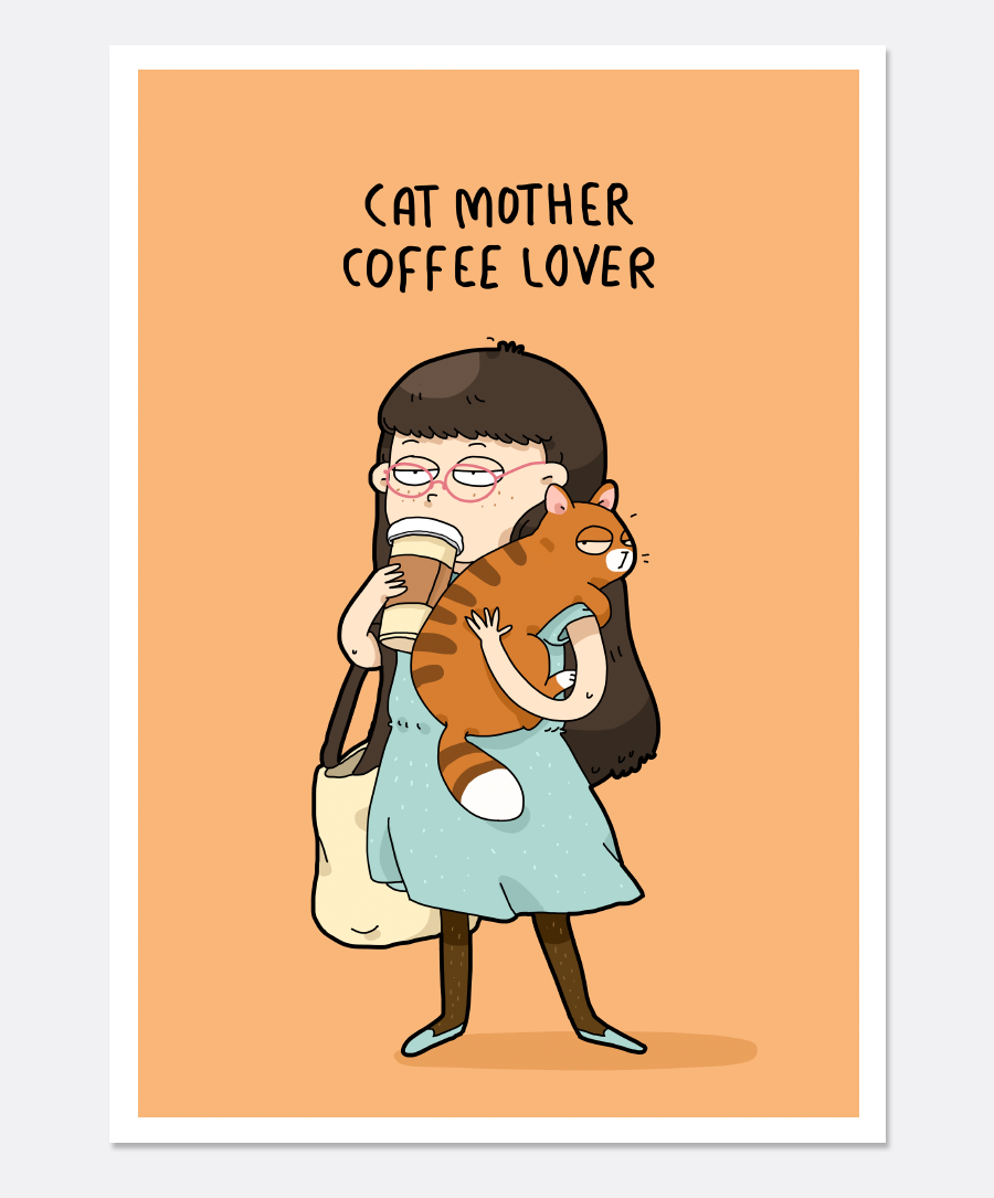 Cat Mother Print